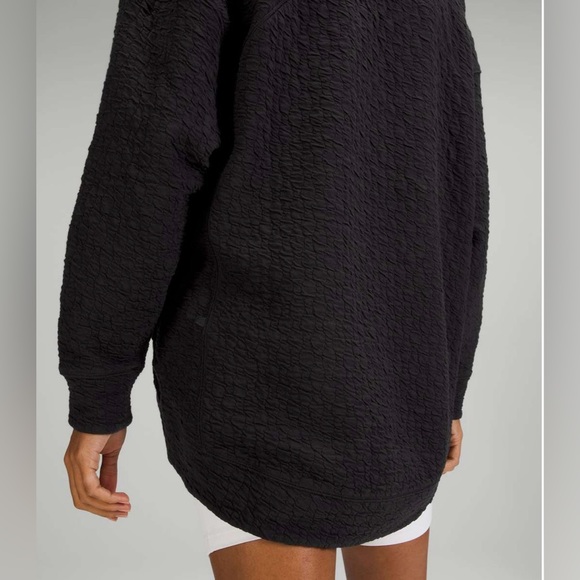 Lululemon Rippled V-Neck Pullover Size 6 Black - Picture 4 of 11